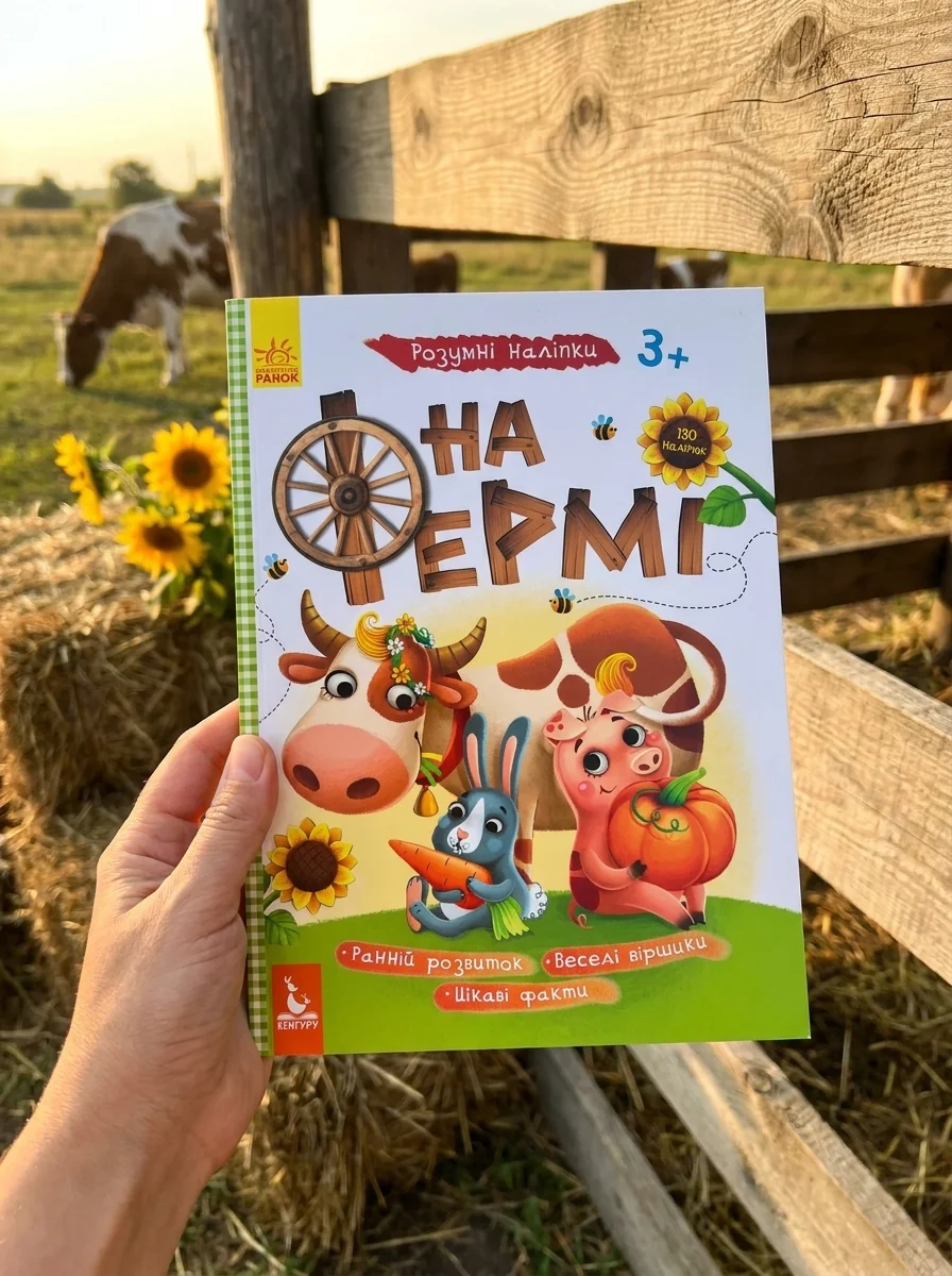 Розумні наліпки. На фермі — Дитяча література