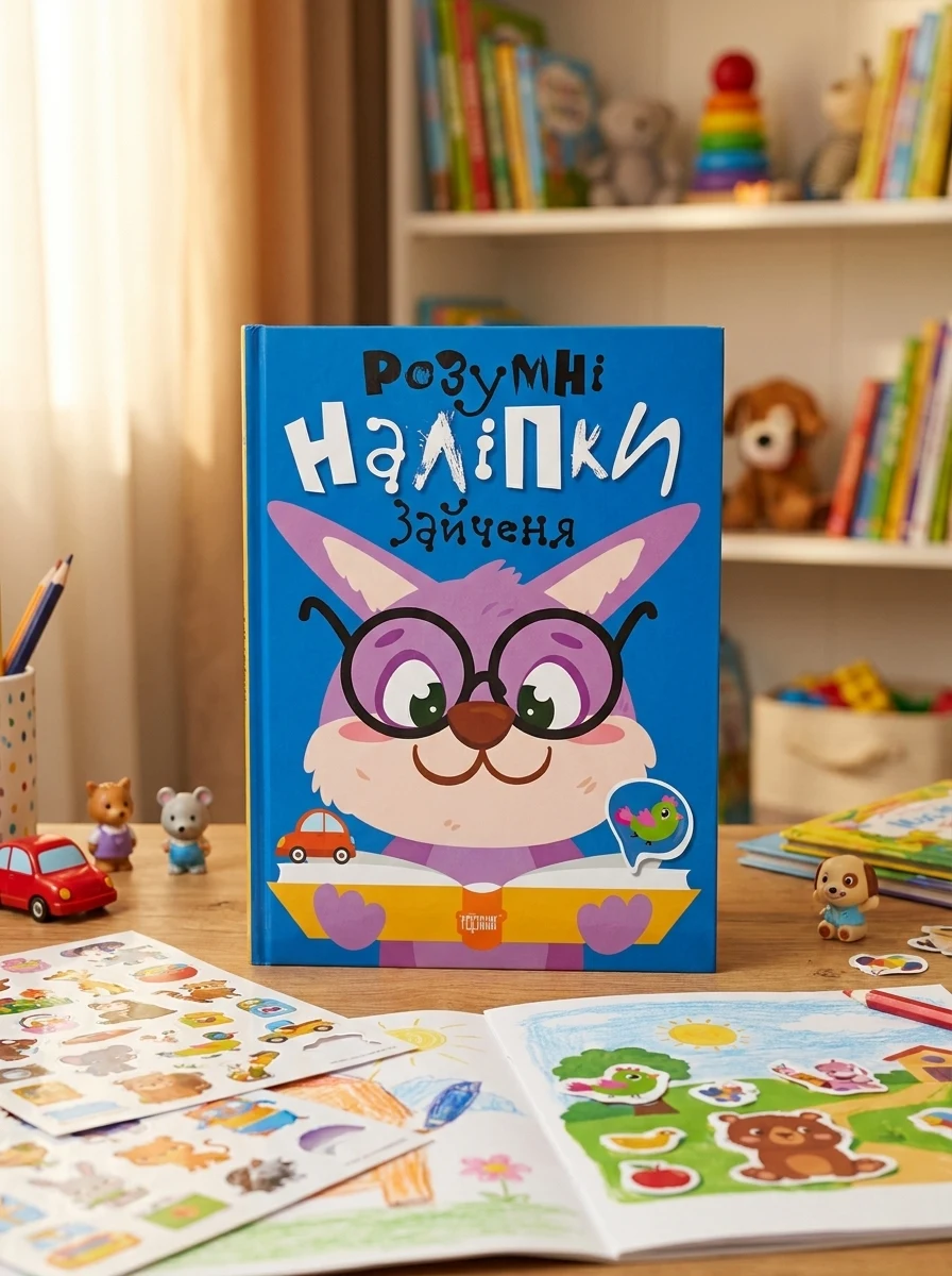 Розумні наліпки. Зайченя — Дитяча література
