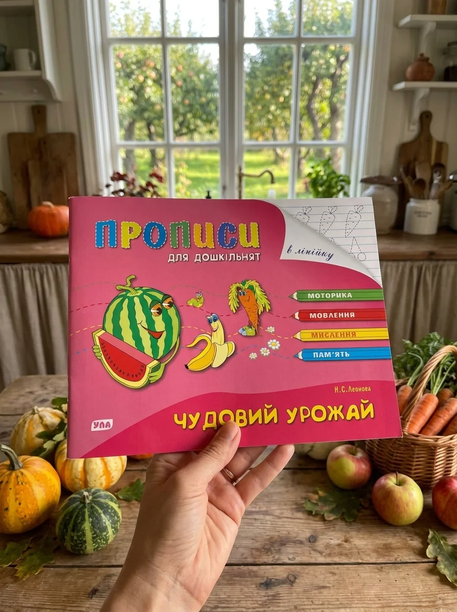 Розумні пальчики. Прописи для дошкільнят. Чудовий урожай — Розвивальні книги