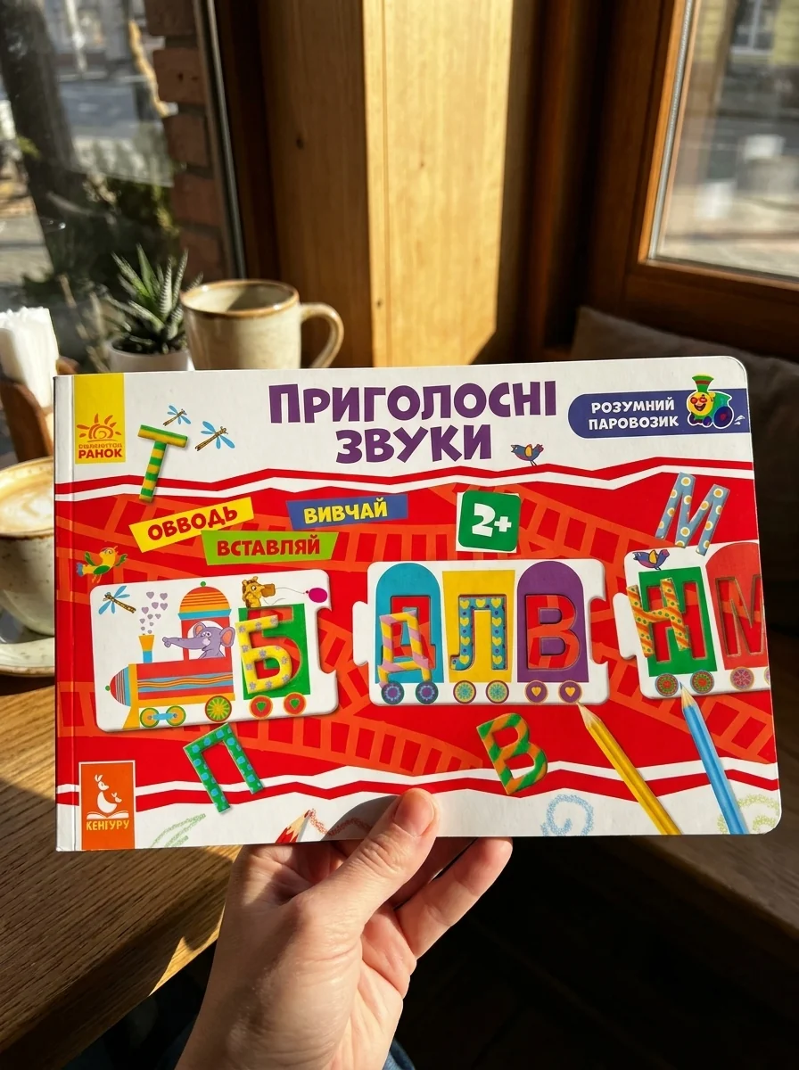 Розумний паровозик. Приголосні звуки. 2+ — Книги