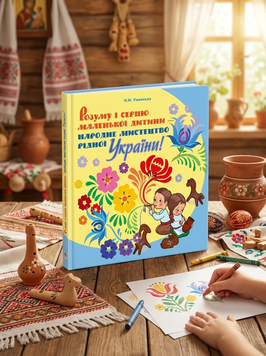 Розуму і серцю маленької дитини - народне мистецтво рідної України. Альбом-посібник для дітей молодшого дошкільного віку — Дитяча література