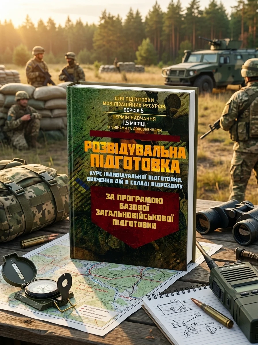 Розвідувальна підготовка (курс індивідуальної підготовки, вивчення дій у складі підрозділу). За програмою базової загальновійськової підготовки (для підготовки мобілізаційних ресурсів — Історія та публіцистика