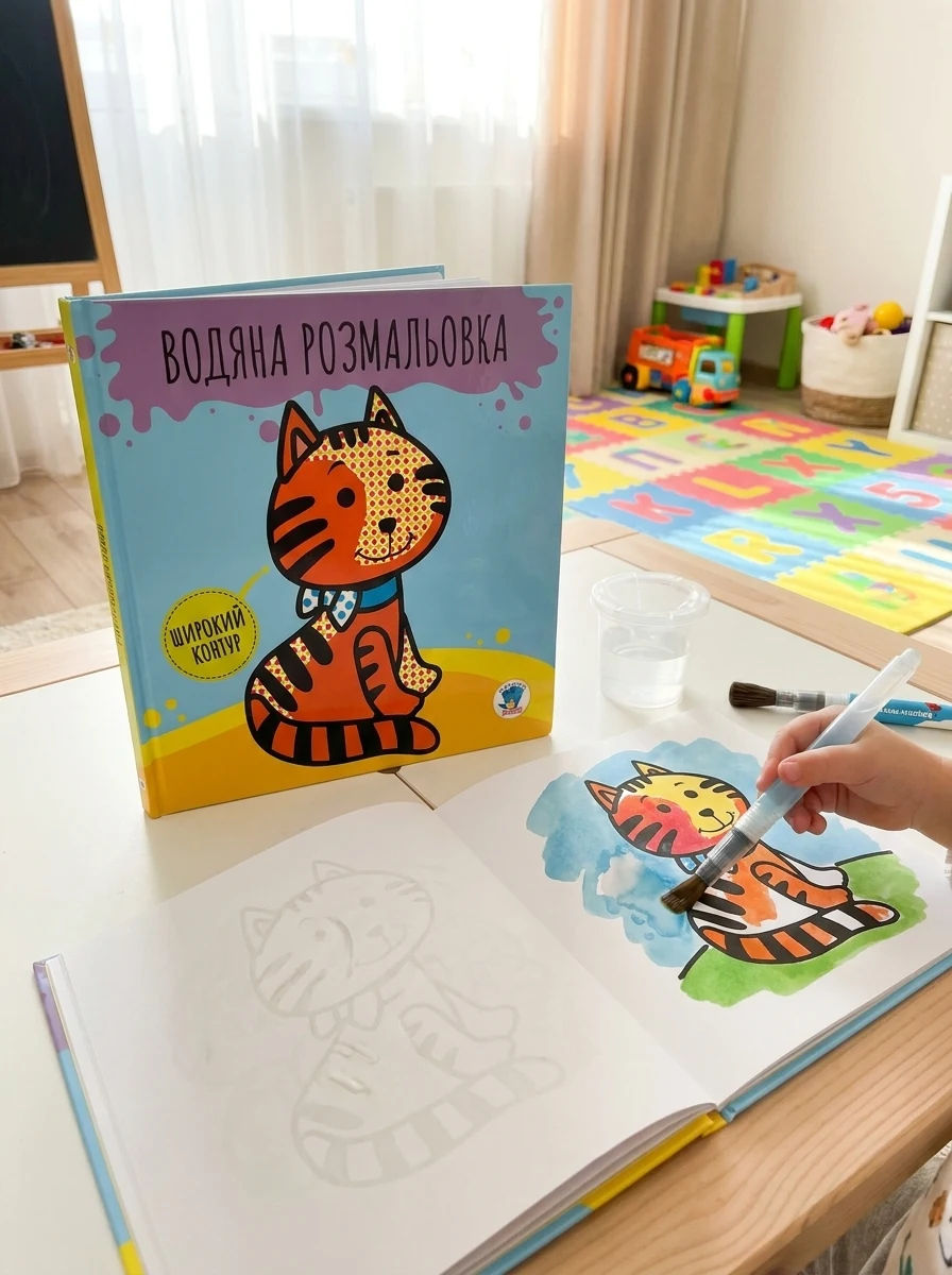Розвивайка. Водяна розмальовка. Звірі, — Дитяча література