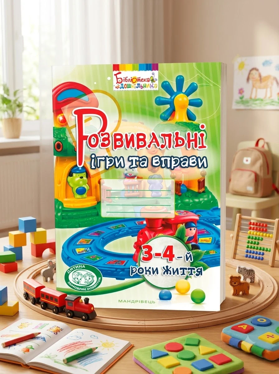 Розвивальні ігри та вправи. 3-4-й роки життя
