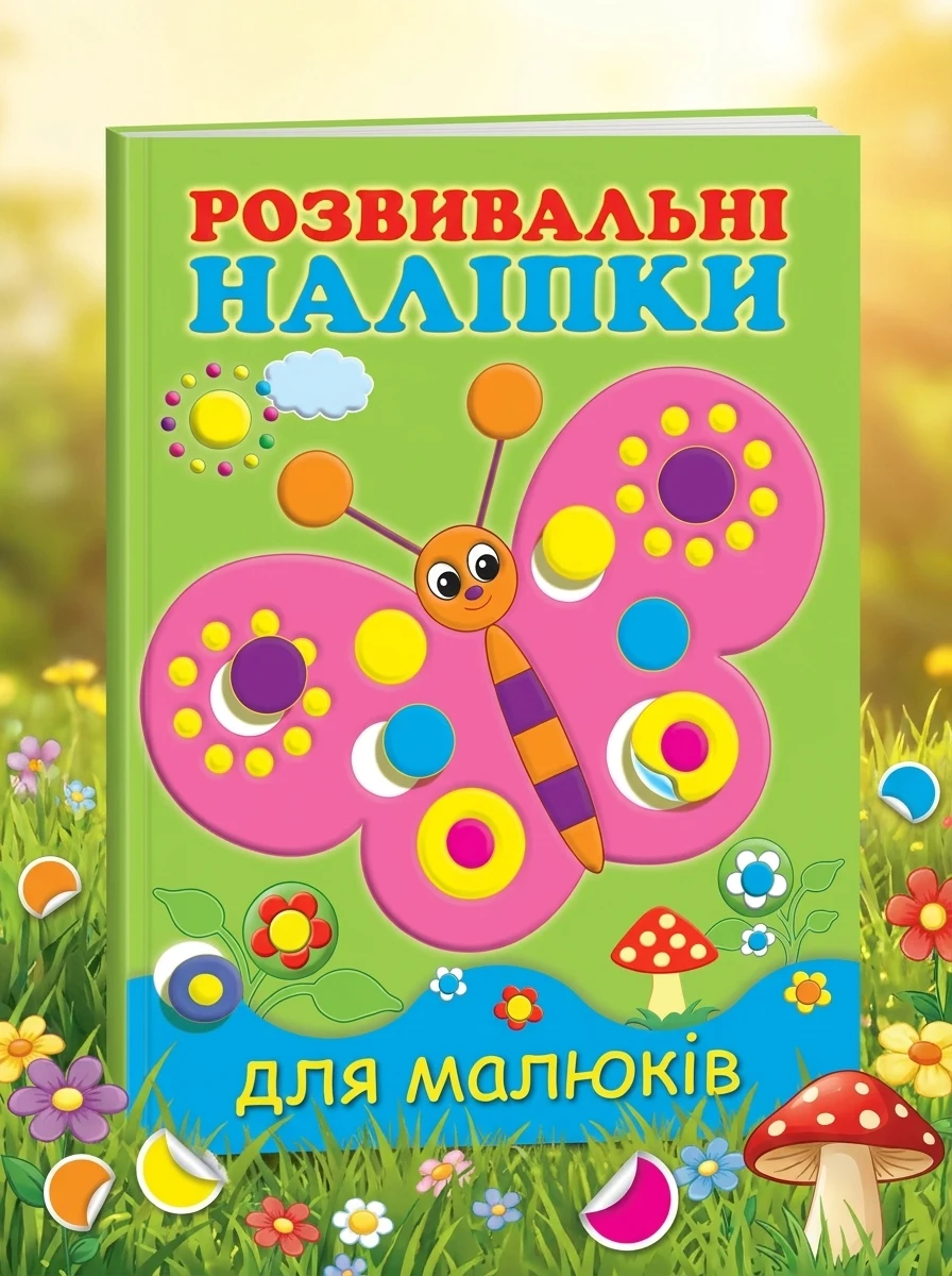 Розвивальні наліпки для малюків. Метелик — Книги