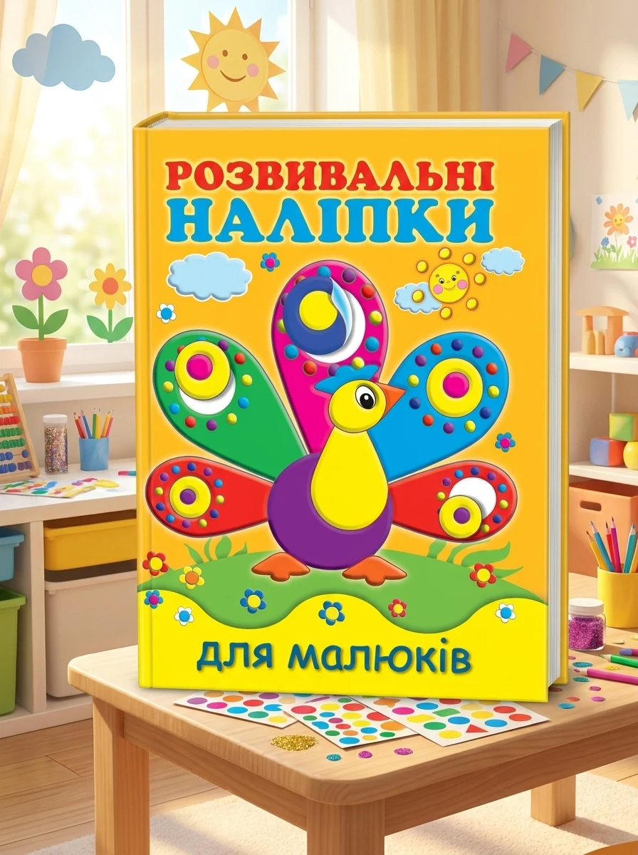 Розвивальні наліпки для малюків. Павич — Книги