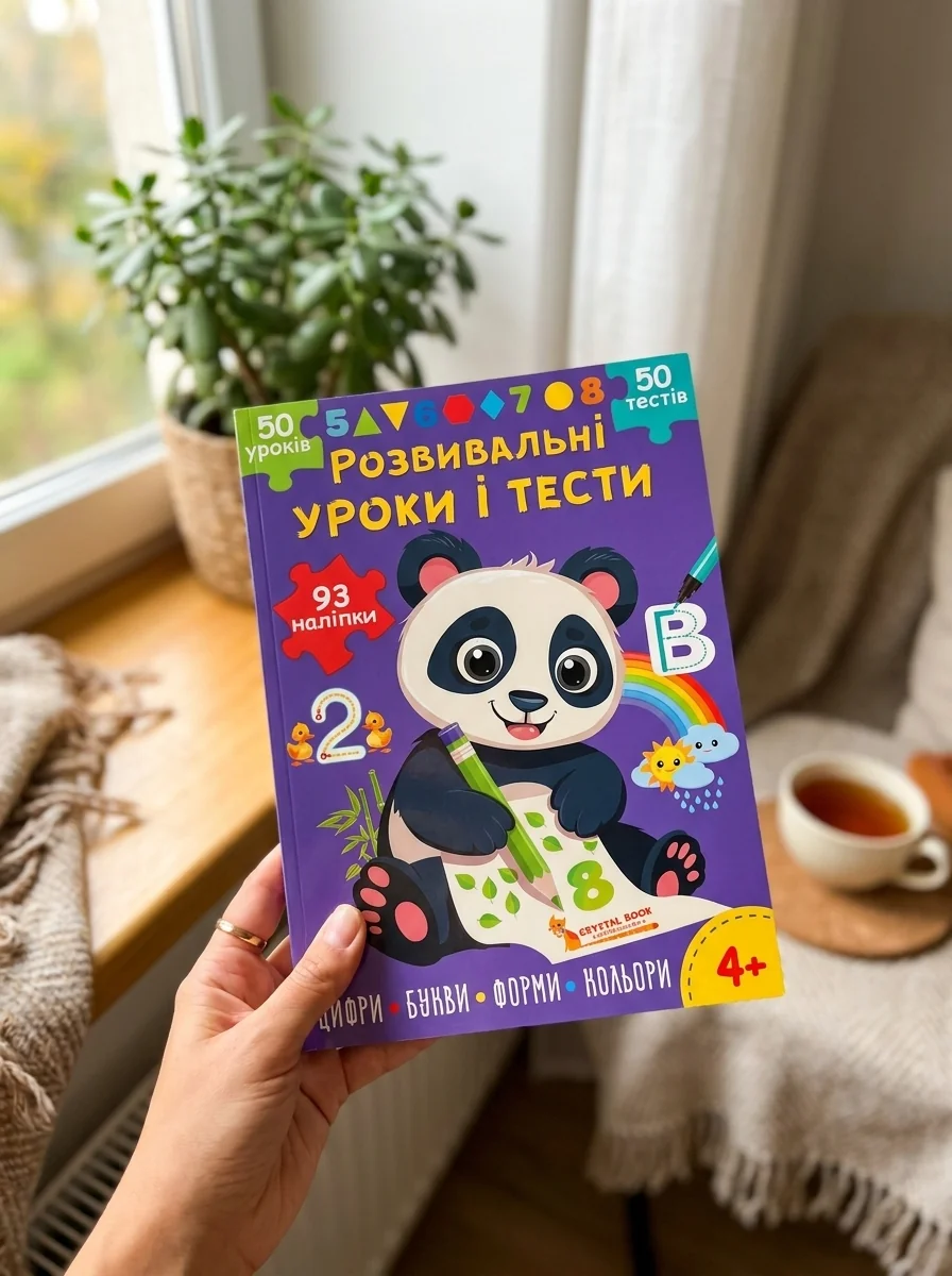 Розвивальні уроки і тести. Панда. 93 наліпки — Дитяча література