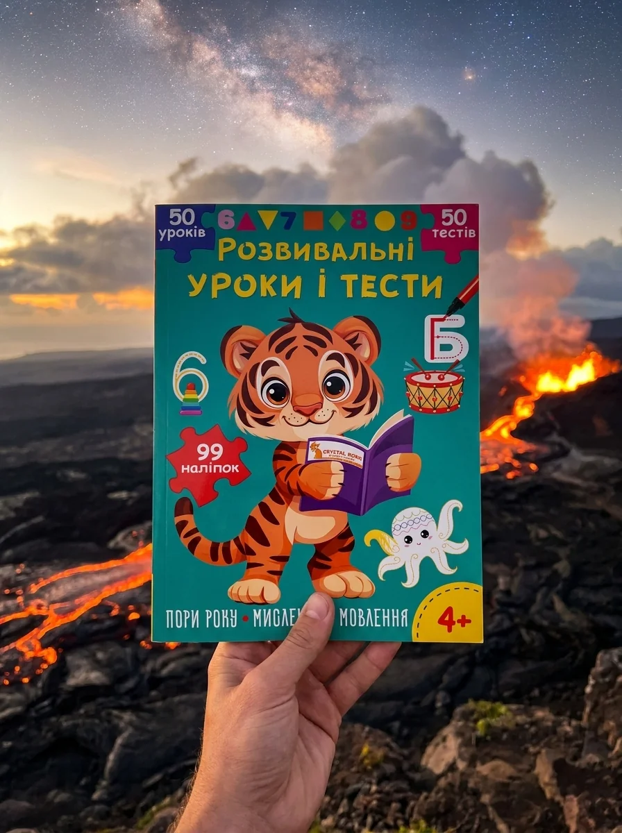 Розвивальні уроки і тести. Тигреня. 99 наліпок — Дитяча література