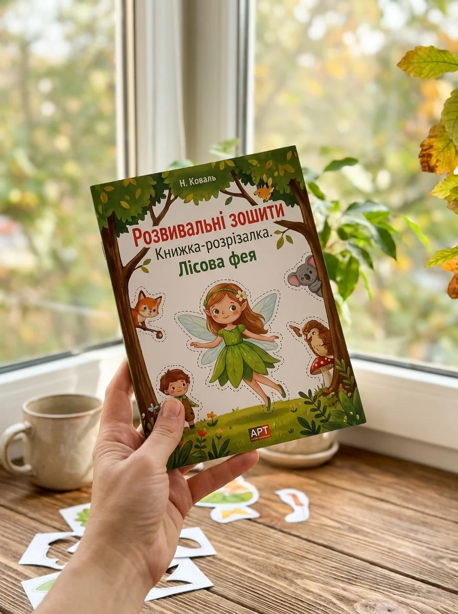 Розвивальні зошити: Книжка-розрізалка. Лісова фея — Дитяча література