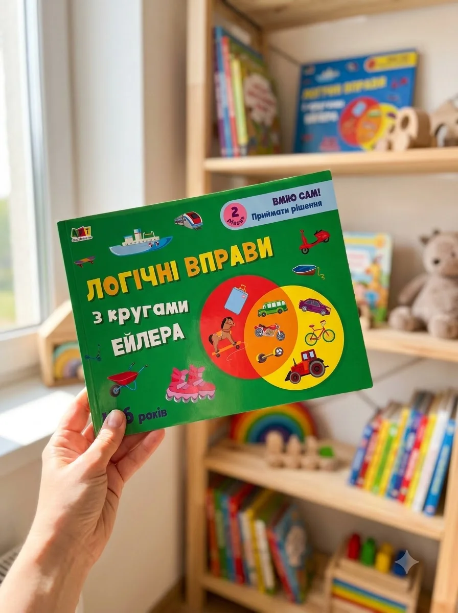 Розвивальні зошити: Логічні вправи з кругами Ейлера. Рівень 2 (4-6 років) — Дім, сім'я, релігія