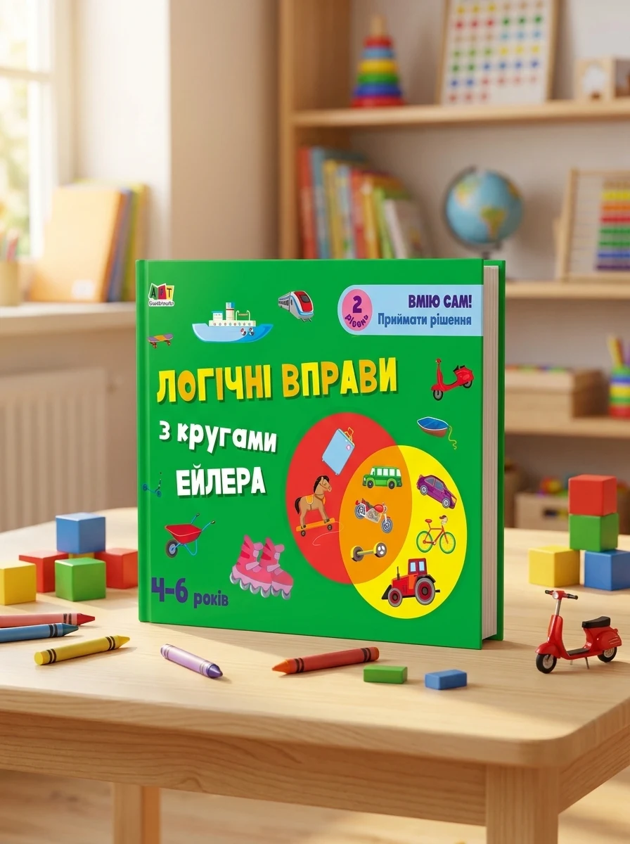 Розвивальні зошити: Логічні вправи з кругами Ейлера. Рівень 2 (4-6 років) — фото 2