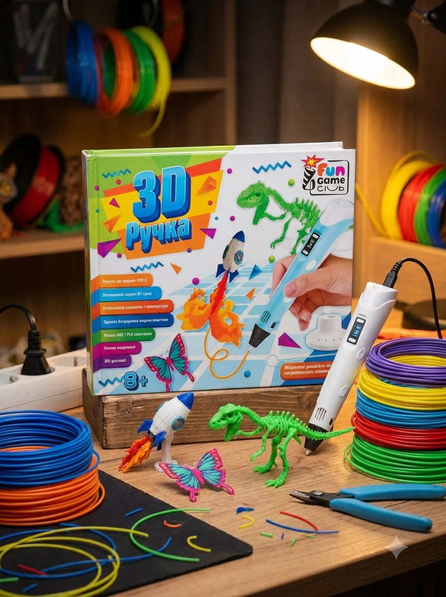 Ручка 3D 60484 Fun Game колір - Синій, фото 2