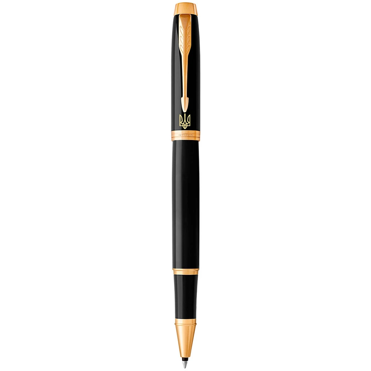 Ручка капілярна Parker IM 17 UKRAINE Black GT RB Тризуб на кліпі 22022_TR4