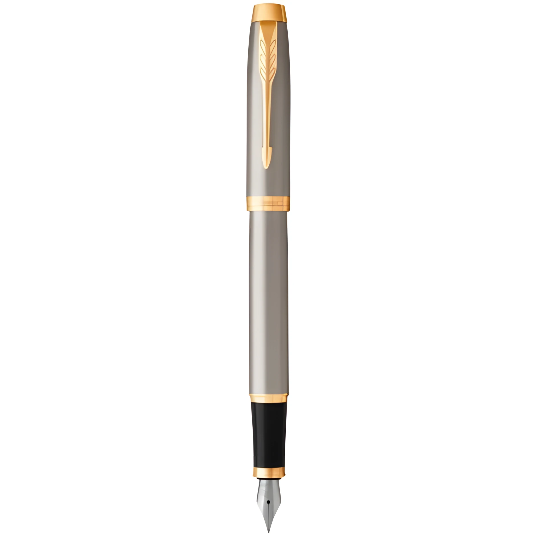 Ручка перова Parker IM Brushed Metal позолота (22211)