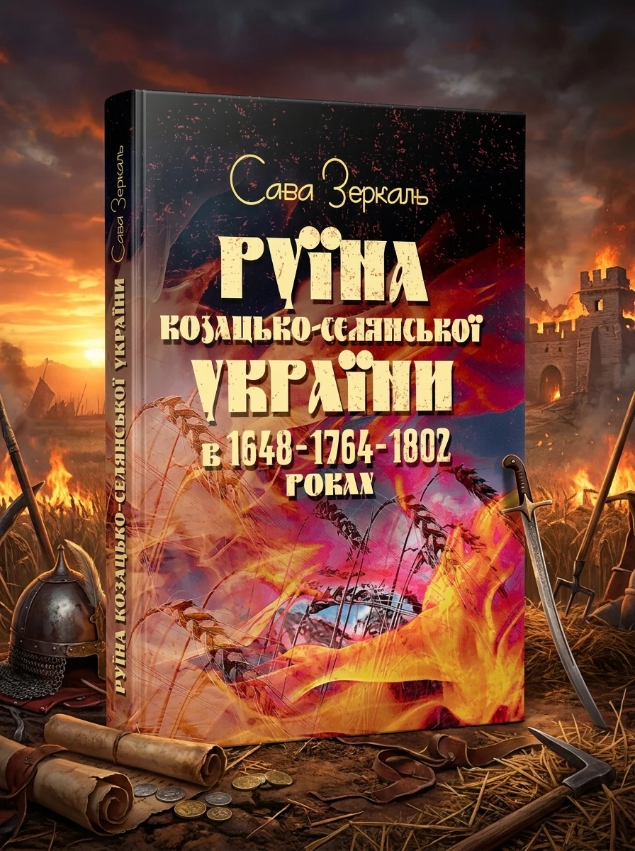 Руїна козацько-селянської України в 1648-1764-1802 роках (збільш. формат) — Зеркаль Сава, обкладинка