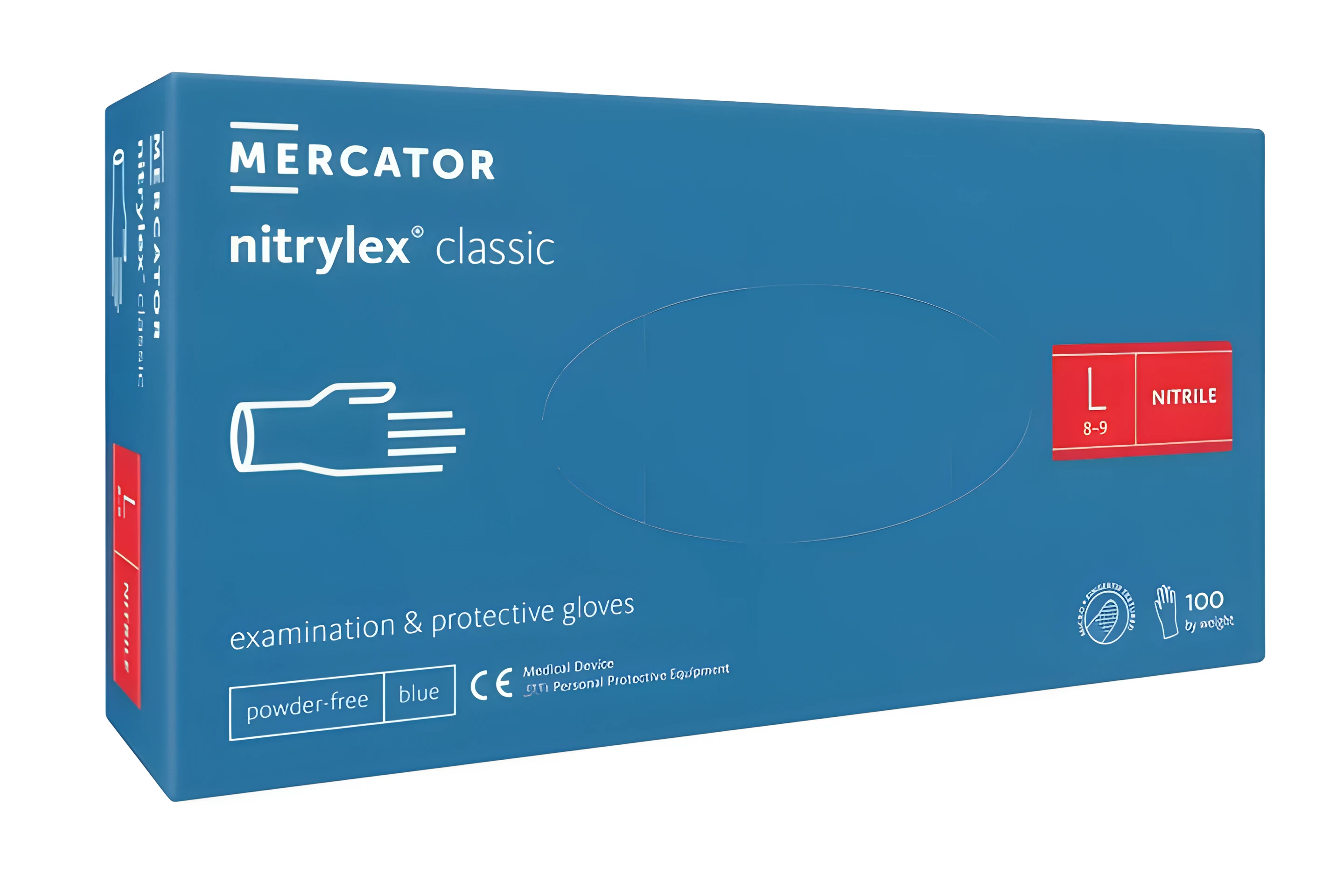 Рукавички NITRYLEX CLASSIC нітрилові оглядові нестерильні не припудрені  L 50пар