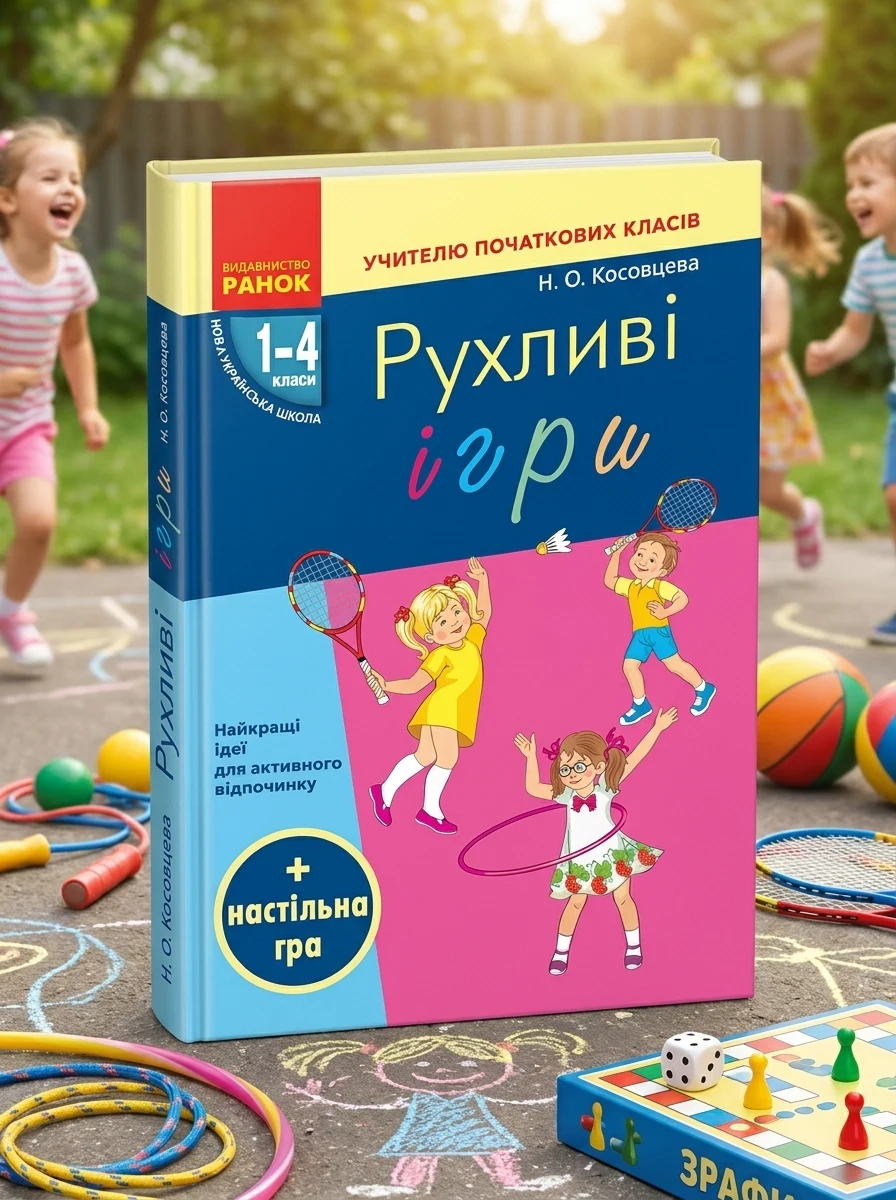 Рухливі ігри. Найкращі ідеї для активного відпочинку 1-4 клас + настільна гра — Дитяча література