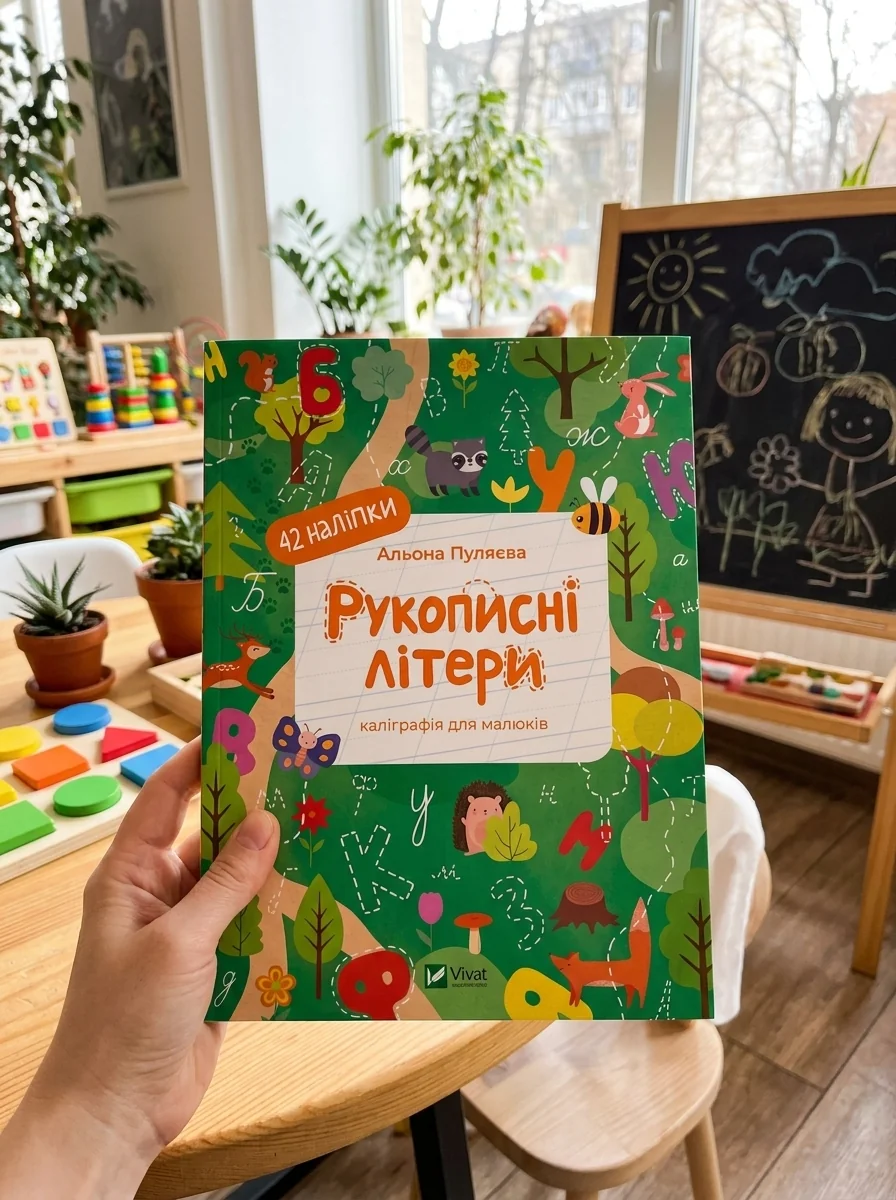 Рукописні літери. Каліграфія для малюків — Альона Пуляєва, обкладинка