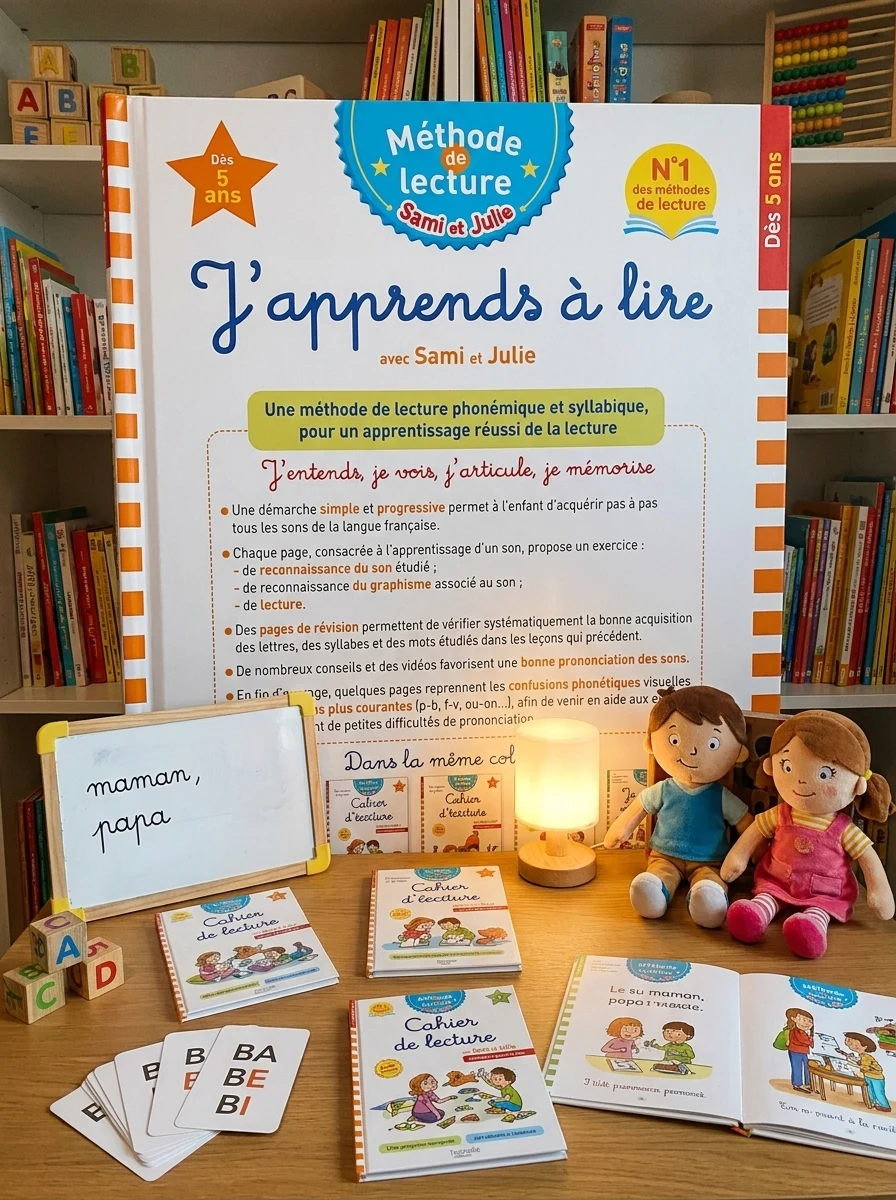 Sami et Julie J'apprends à lire Dès 5 ans: Méthode 100% syllabique — Вивчення мов