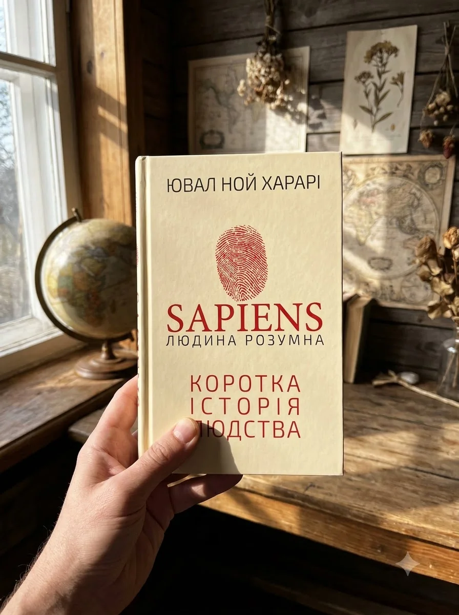 Sapiens. Людина розумна. Коротка історія людства — Ювал Ной Харарі, обкладинка