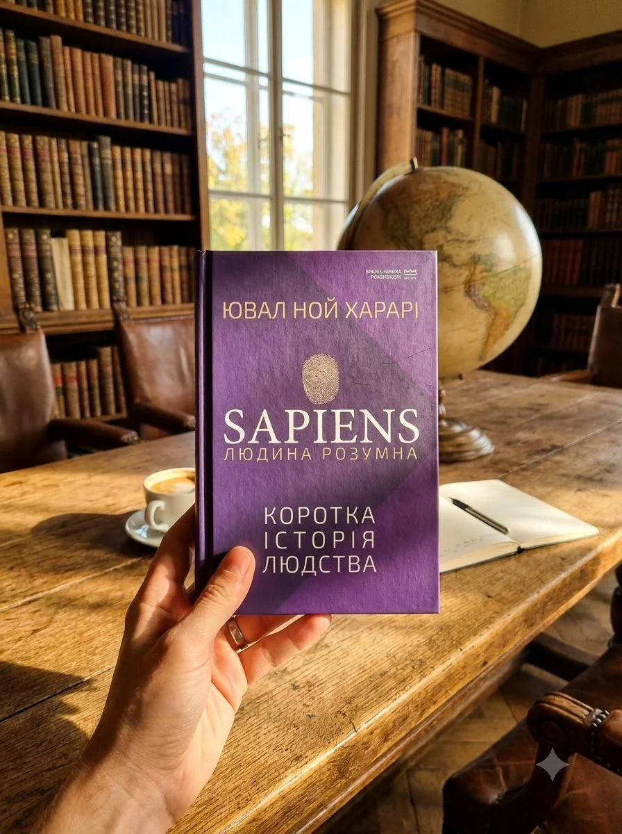 Sapiens: Людина розумна. Коротка історія людства — Ювал Ной Харарі, обкладинка