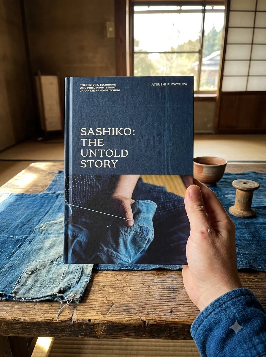 Sashiko. The Untold Story. The History, Technique and Philosophy Behind Japanese Hand-stitching — Ацуші Футацуя, обкладинка