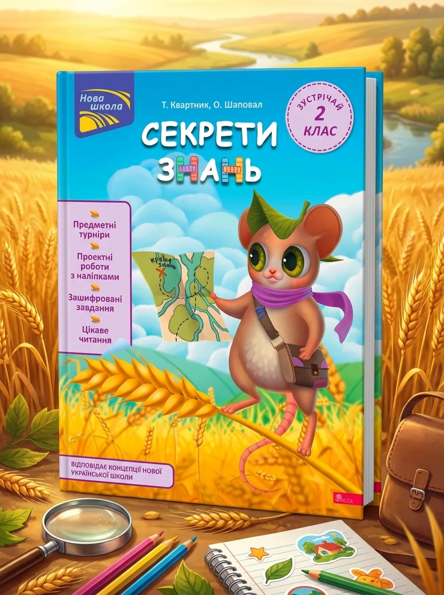 Секрети знань. Зустрічай 2 клас (+ 80 наліпок, + 2 проєктні роботи) — Дитяча література