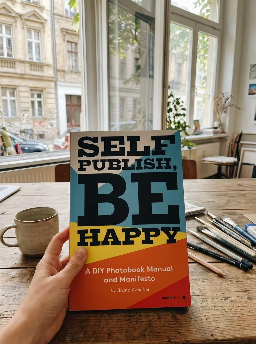 Self Publish, Be Happy: A DIY Photobook Manual and Manifesto — Бруно Сешель, обкладинка