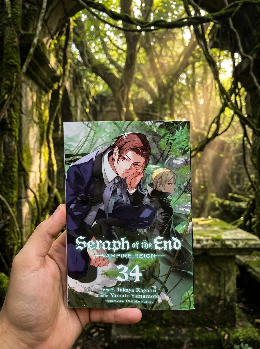 Seraph of the End, Vol. 34. Vampire Reign — Такая Кагамі, обкладинка