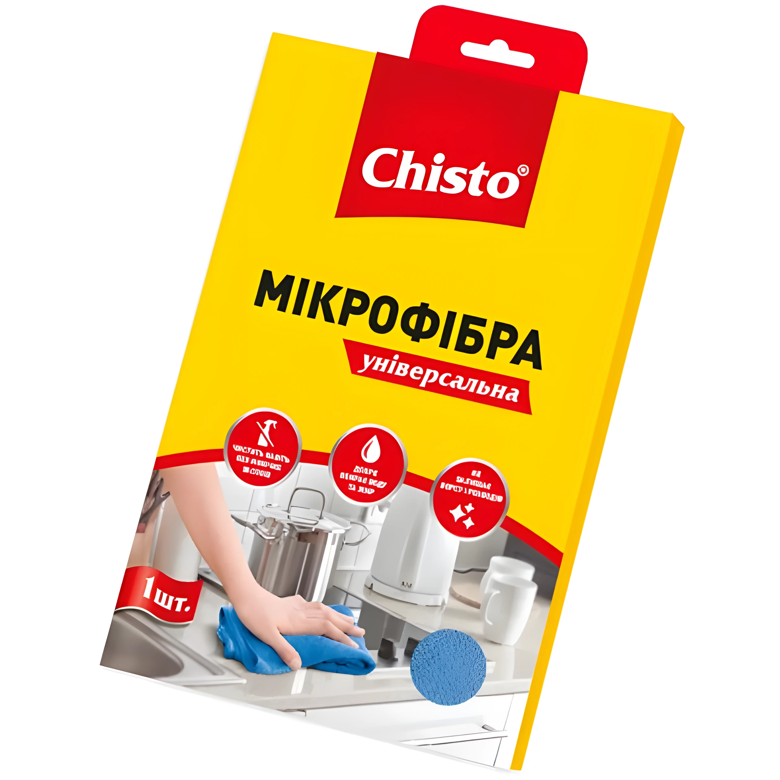 Серветка для прибирання з мікрофібри Chisto 1шт універсальна