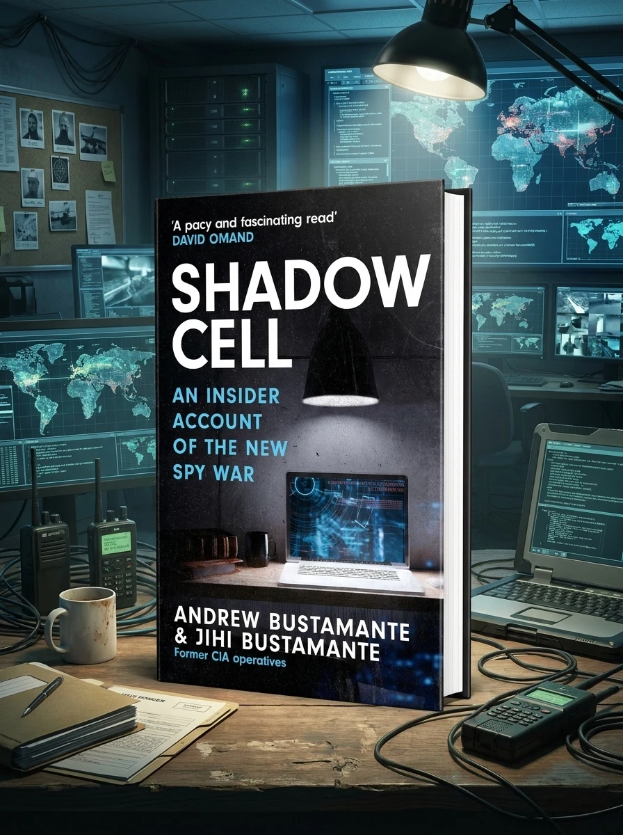 Shadow Cell: an explosive insider account of the world's new spy war from ex-CIA operatives — Ендрю Бустаманте, обкладинка