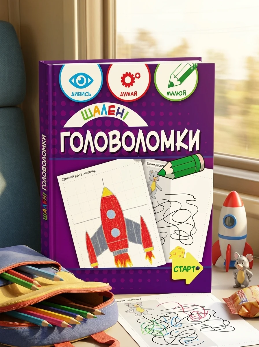 Шалені головоломки 6+, — Дитяча література