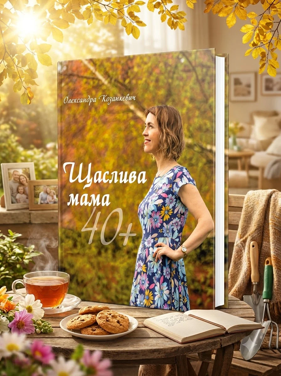 Щаслива мама 40+ — Олександра Козанкевич, обкладинка