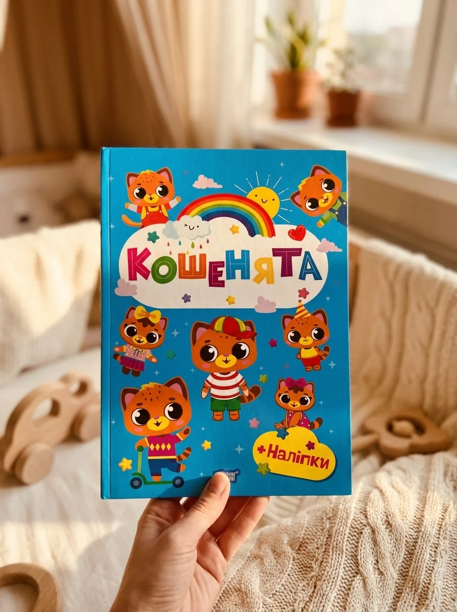 Щасливі звірята. Кошенята (+наліпки) — Дитяча література
