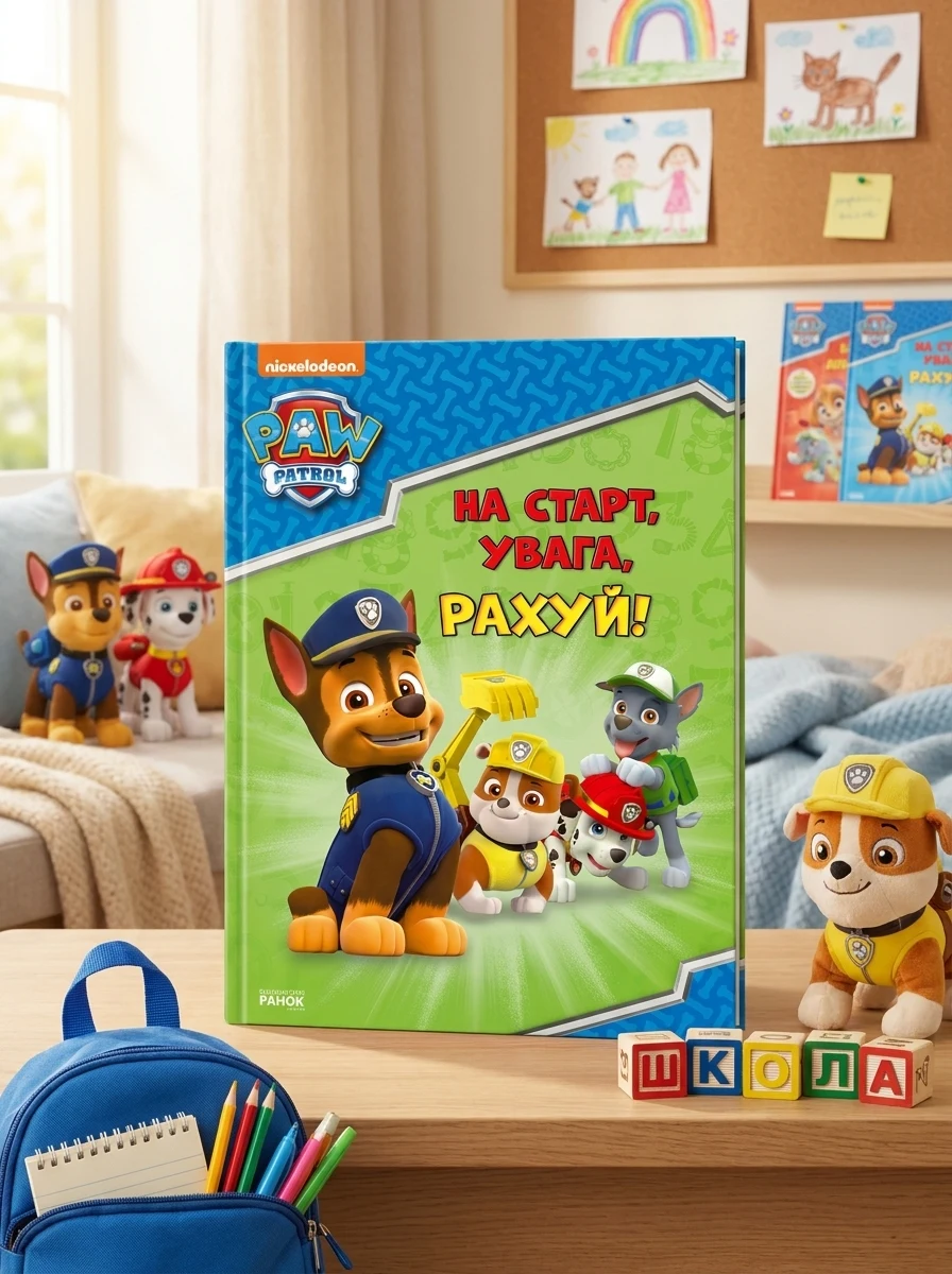 Щенячий Патруль. Готуємось до школи. На старт увага рахуй!