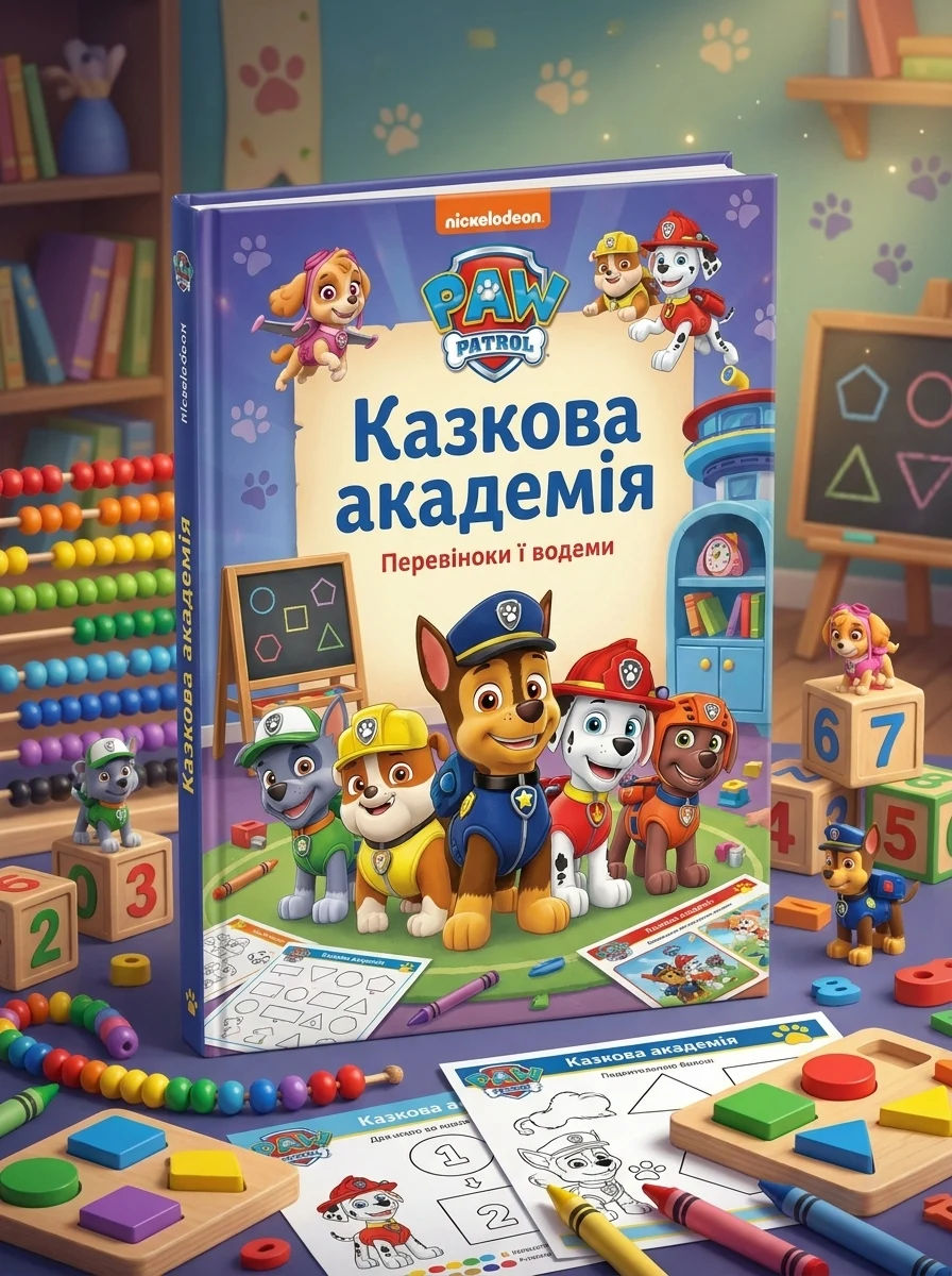 Щенячий Патруль. Казкова Академія. Учимо форми та кольори, обкладинка