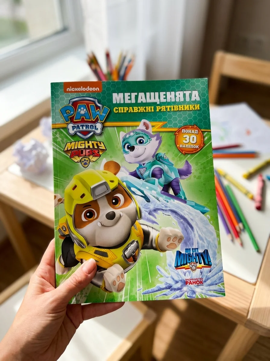 Мегащенята. Активіті-розмальовка. Справжні рятівники — Розмальовки для дітей