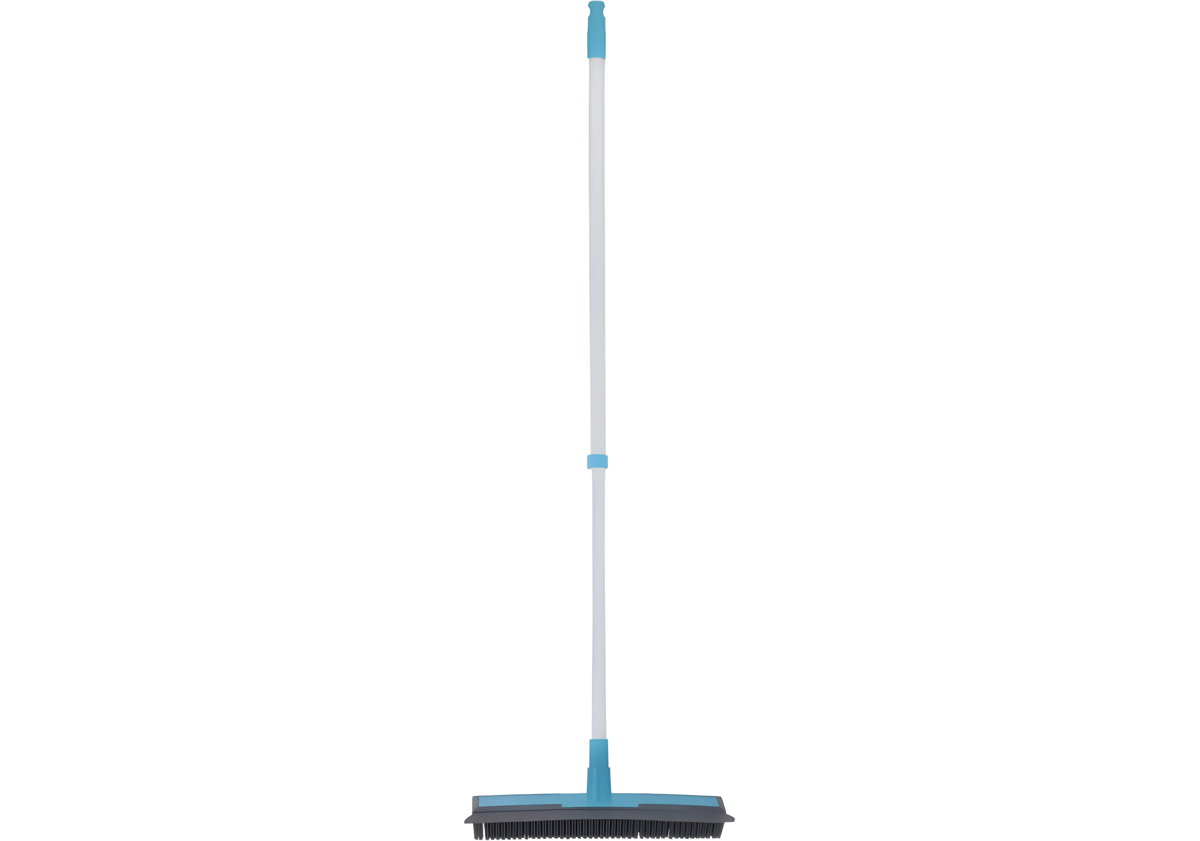 Щітка для підлоги Optima Cleaning з гумовим ворсом та штовхачем води блакитна