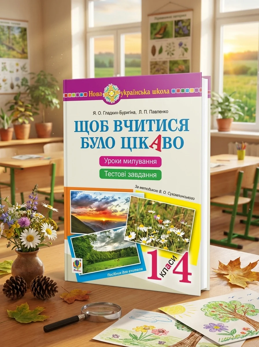 Щоб вчитися було цікаво. Уроки милування і творчості в природі (за методикою В.О. Сухомлинського) та тестові завдання. 1-4 класи — Дитяча література