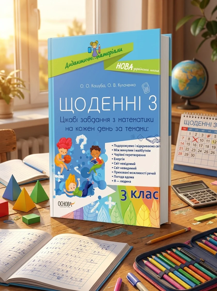 Щоденні 3. Цікаві завдання з математики на кожен день за темами. 3 клас