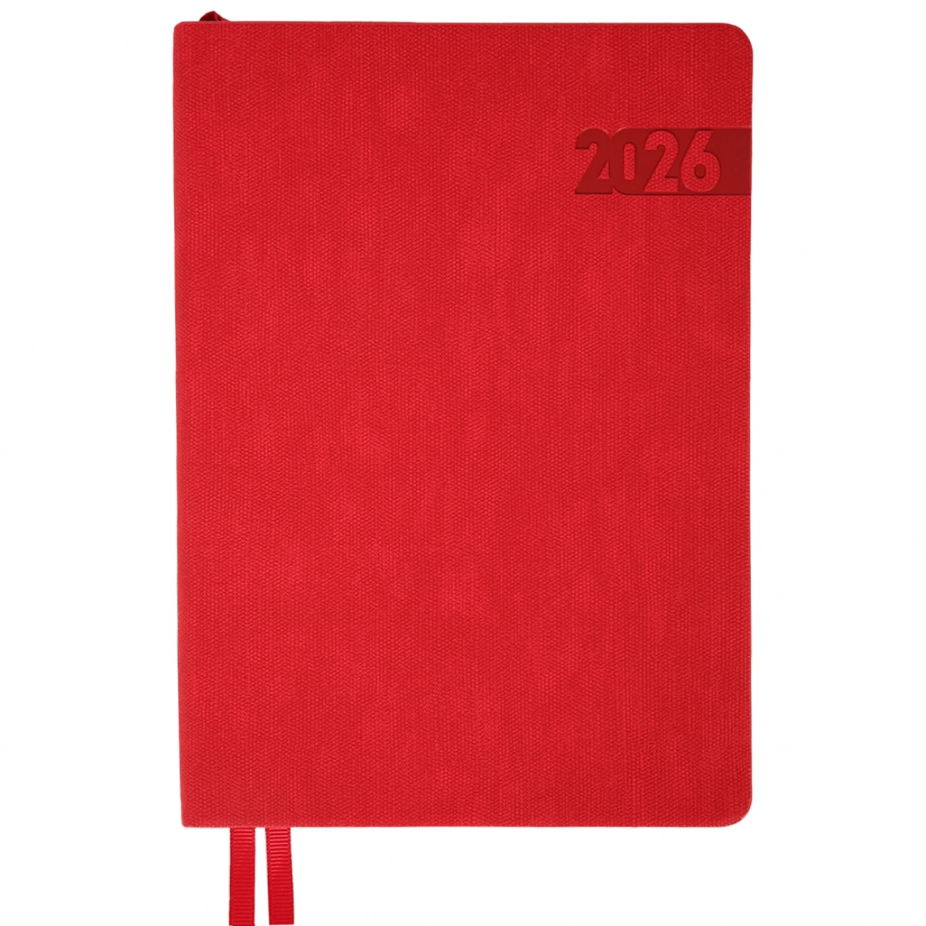 Щоденник датований А5 2026 Leo Planner Boss м`який червоний