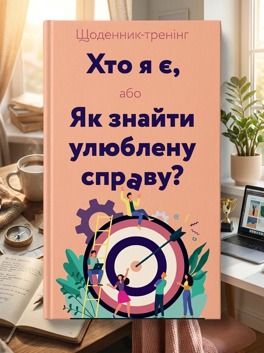 Щоденник-тренінг «Хто я є, або Як знайти улюблену справу?» (рожевий) — Людмила Волошин, фото 2