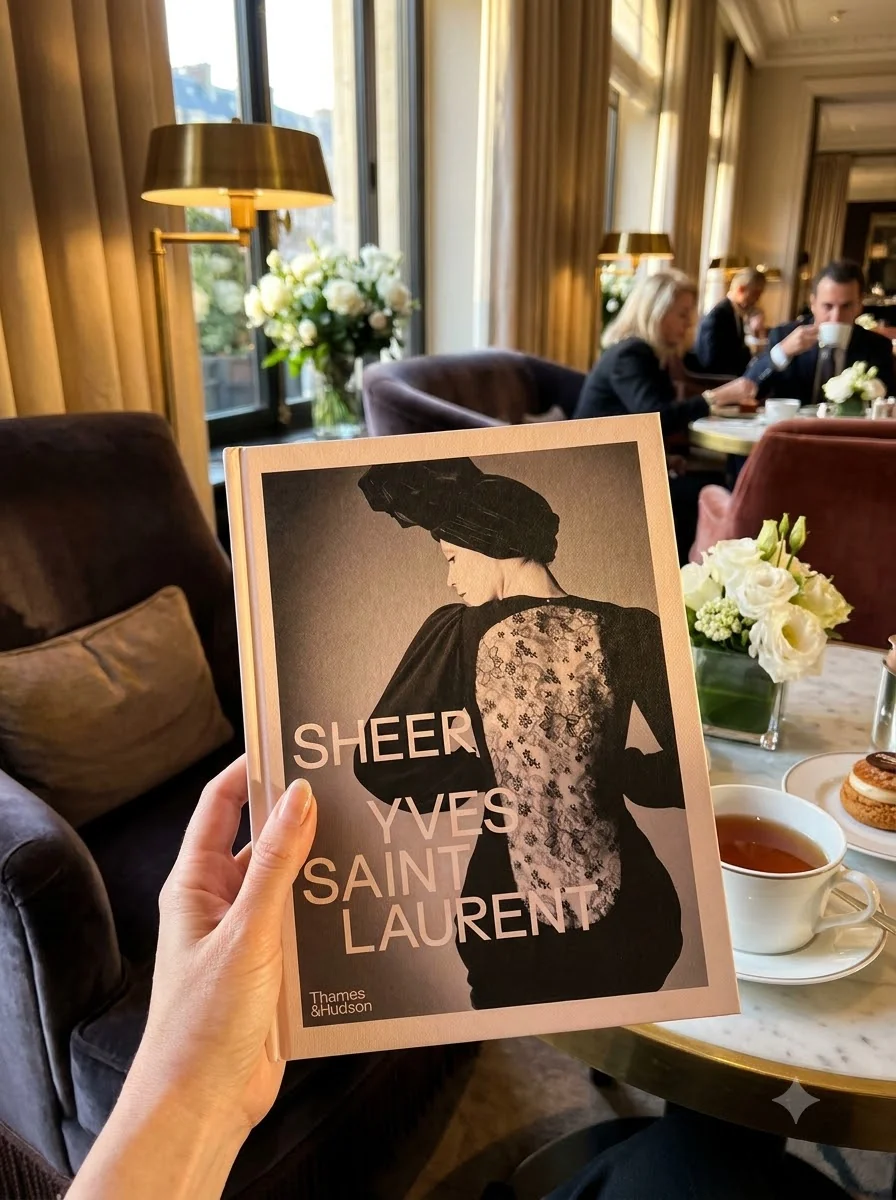 Sheer. Yves Saint Laurent: The Diaphanous Creations of Yves Saint — Емілія Хаммен, обкладинка