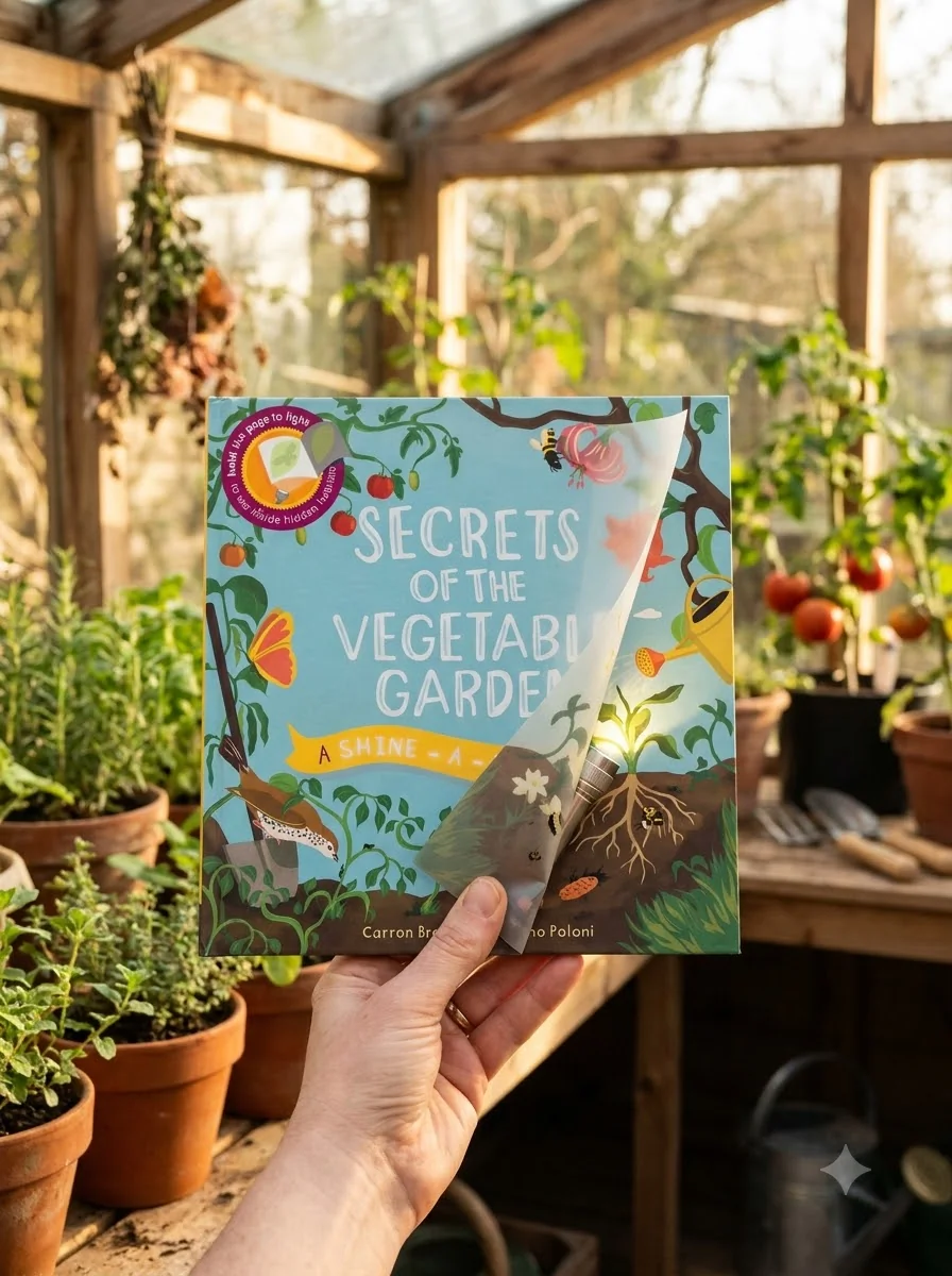 Shine-a-Light Book. Secrets of the Vegetable Garden — Каррон Браун, обкладинка