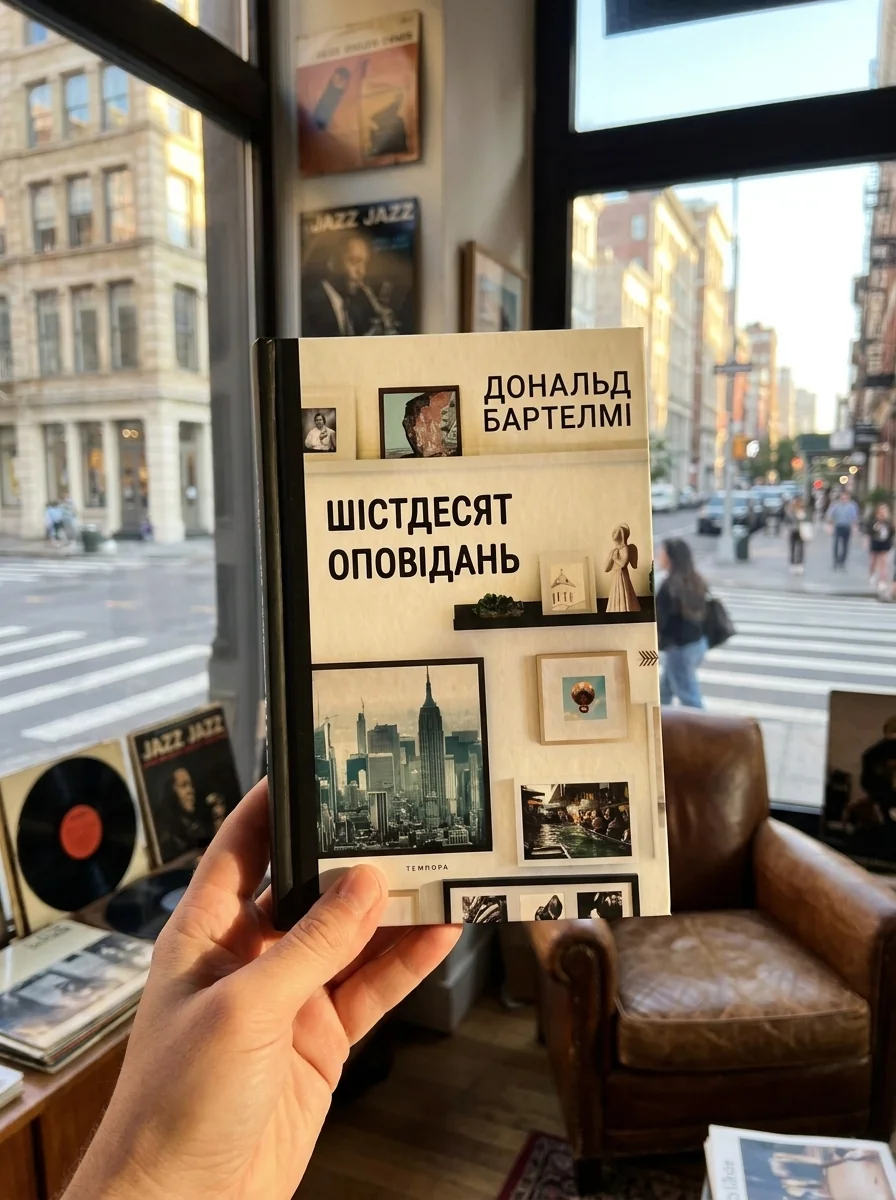 Шістдесят оповідань — Дональд Бартелмі, обкладинка