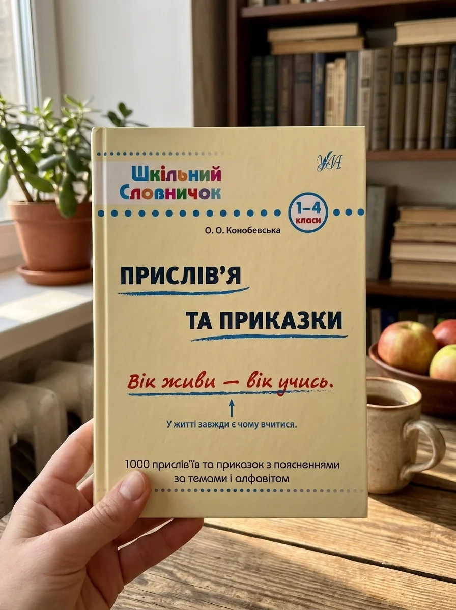 Шкільний словничок. Прислів'я та приказки. 1-4 класи — Підготовка до школи