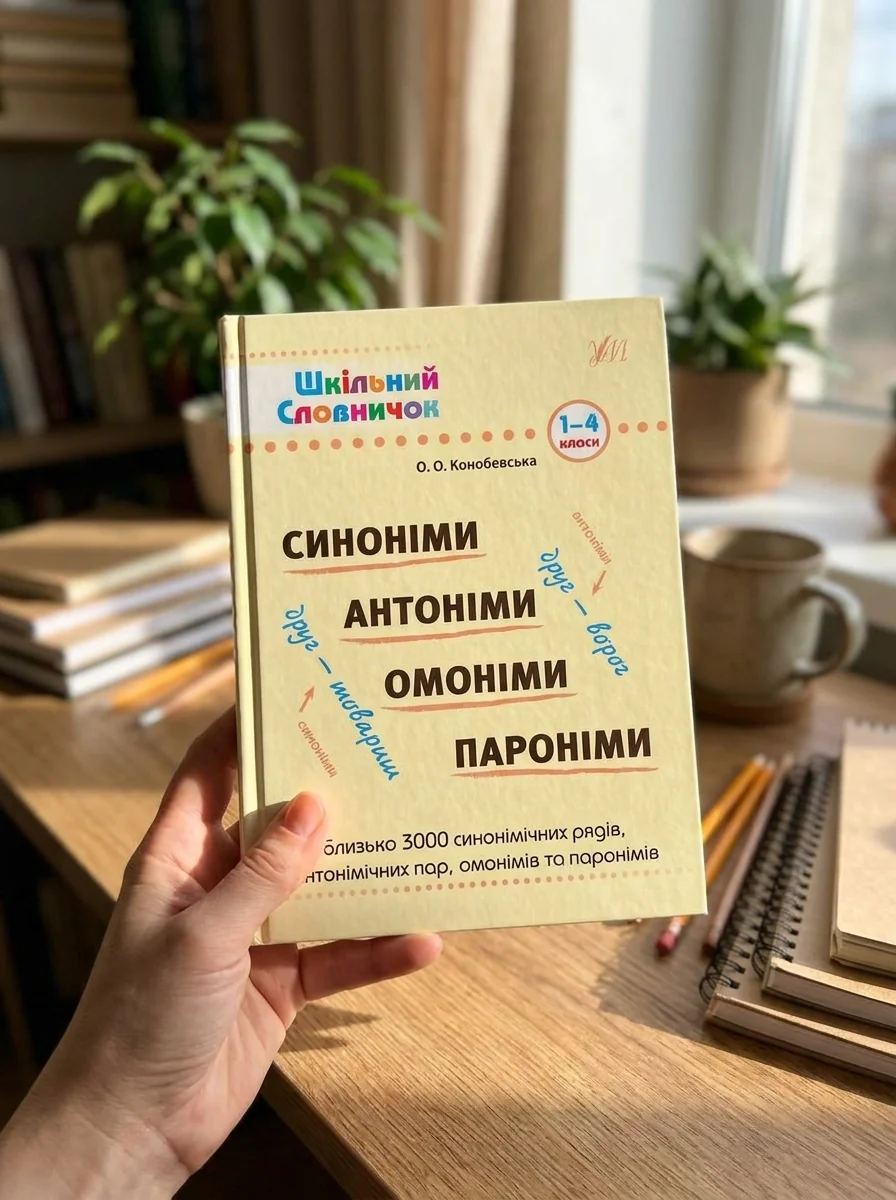 Шкільний словничок. Синоніми, антоніми, омоніми, пароніми. 1-4 класи — Розвивальні книги