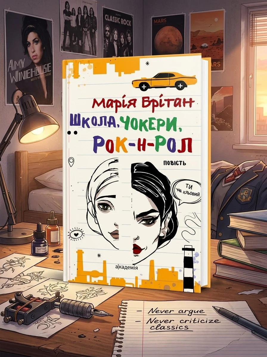 Школа, чокери, рок-н-рол — Марія Брітан, обкладинка