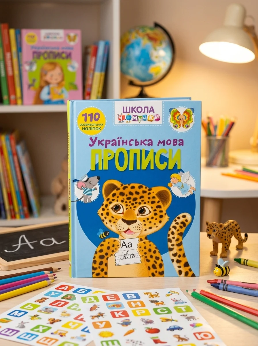 Школа чомучки. Прописи. Українська мова. 110 розвивальних наліпок, — Вивчення мов