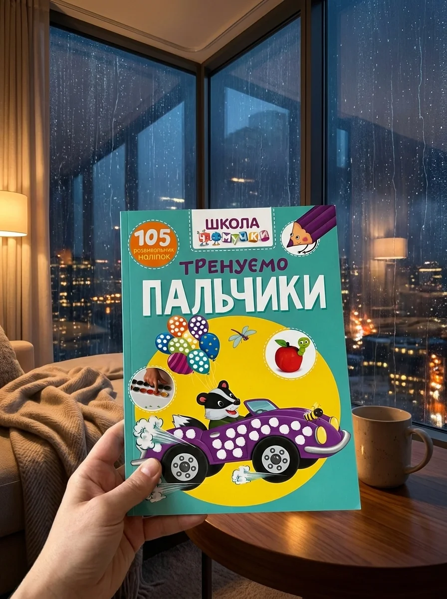 Школа чомучки. Тренуємо пальчики. 105 розвивальних наліпок — Дитяча література